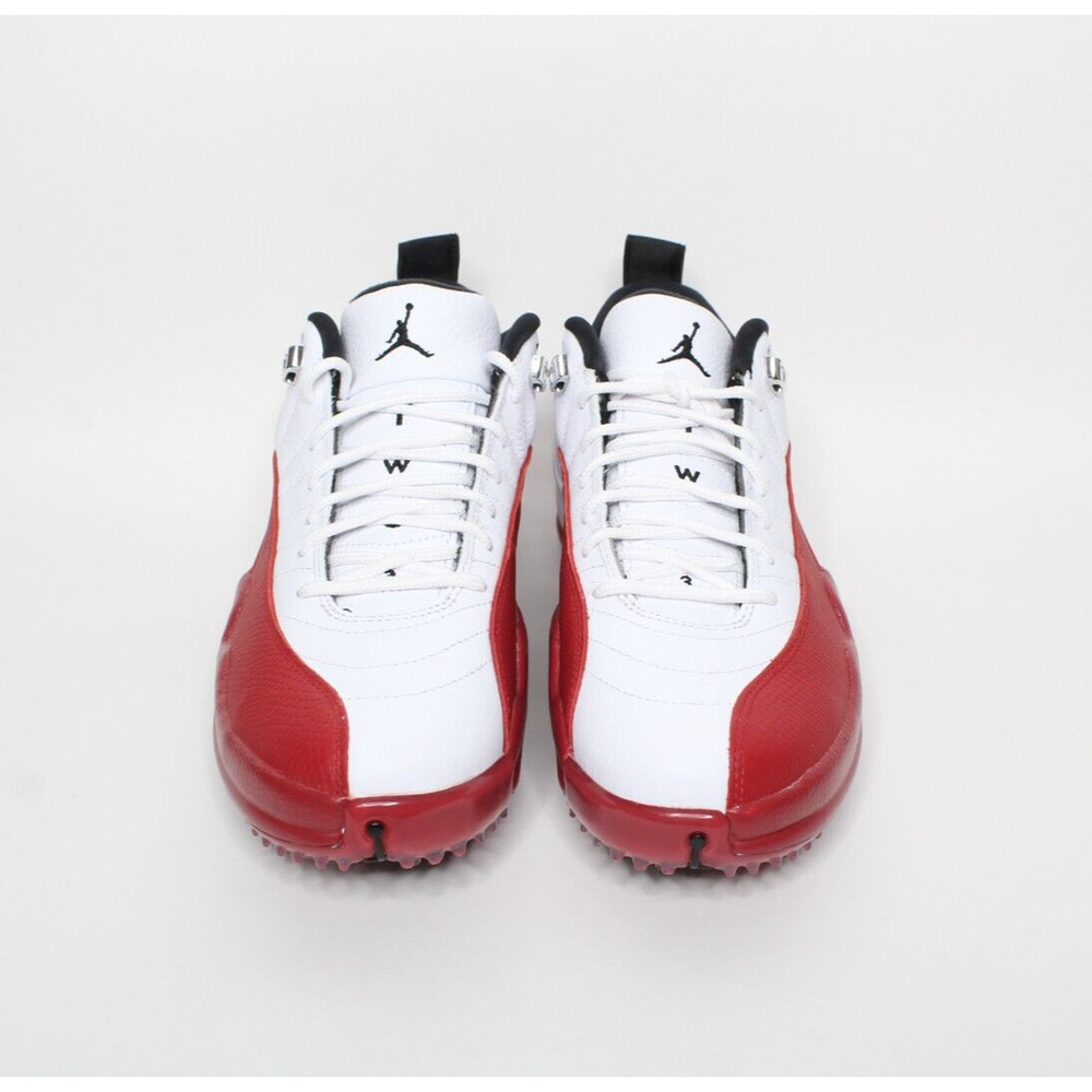 Air Jordan XII 12 Low Golf Shoes White Red Varsity DH4120-161 Men's Size 9.5 New - Picture 6 of 10